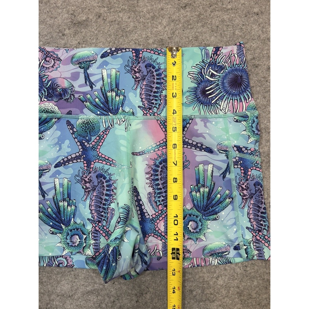 Constantly Varied Gear Shorts Womens M Blue Ocean starfish seahorse Squats - Picture 5 of 8